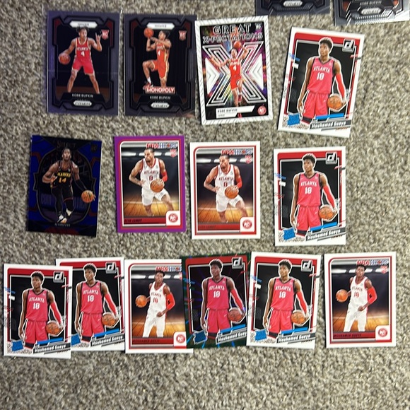 Atlanta Hawks Rookie Card Lot Panini Prizm, Donruss, Select, and NBA Hoops RC - Picture 4 of 7